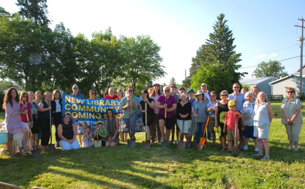Photo from the new building's groundbreaking ceremony.